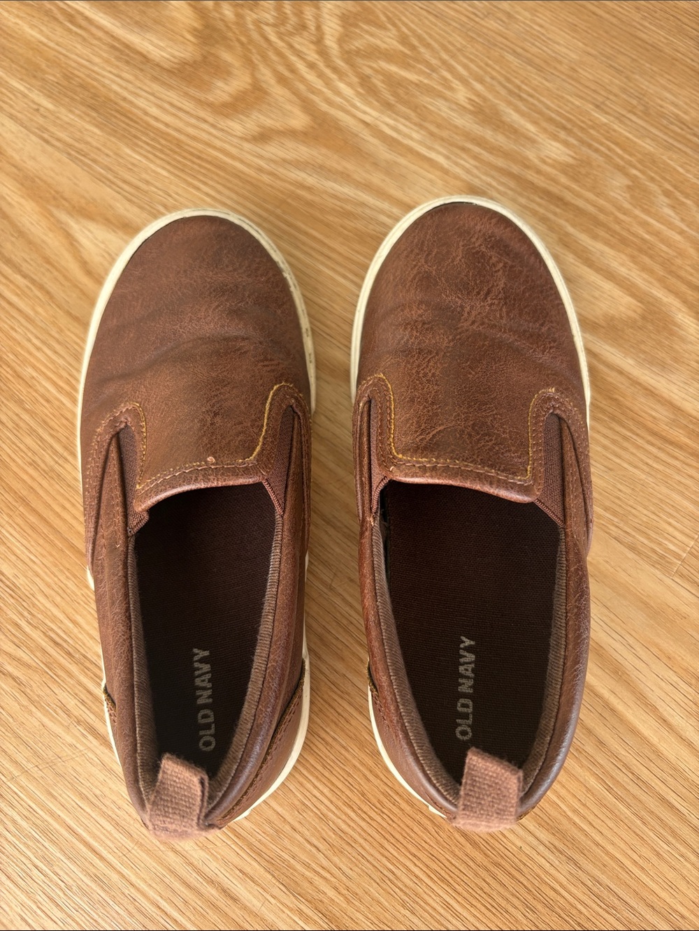 Old Navy Brown Slip-On Kids Dress Shoes